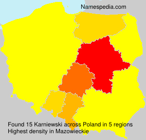 Surname Karniewski in Poland Surname Karniewski in Poland