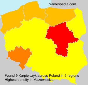 Surname Karpiejczyk in Poland Surname Karpiejczyk in Poland