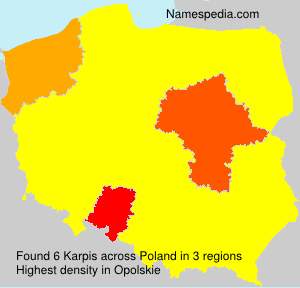 Surname Karpis in Poland Surname Karpis in Poland
