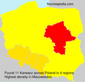 Surname Karwacz in Poland Surname Karwacz in Poland