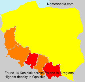 Surname Kasiniak in Poland Surname Kasiniak in Poland