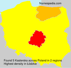 Surname Kasterska in Poland Surname Kasterska in Poland