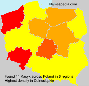 Surname Kasyk in Poland Surname Kasyk in Poland