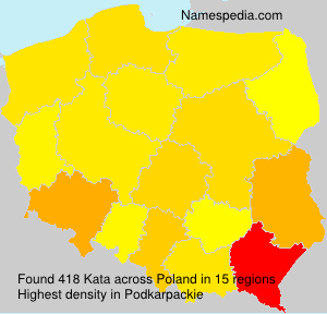 Surname Kata in Poland Surname Kata in Poland