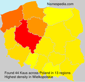 Surname Kaus in Poland Surname Kaus in Poland