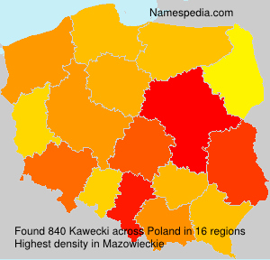 Surname Kawecki in Poland Surname Kawecki in Poland