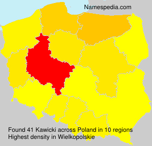 Surname Kawicki in Poland Surname Kawicki in Poland