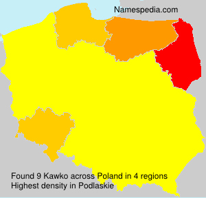 Surname Kawko in Poland Surname Kawko in Poland