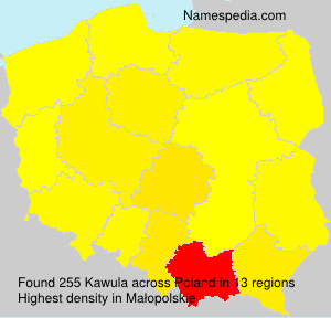 Surname Kawula in Poland Surname Kawula in Poland