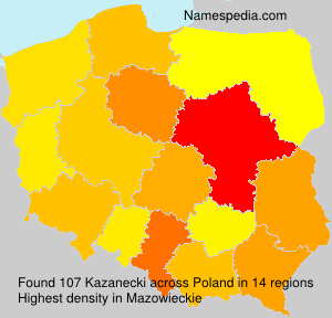 Surname Kazanecki in Poland Surname Kazanecki in Poland
