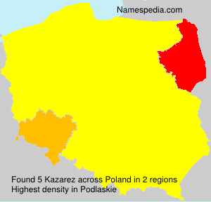 Surname Kazarez in Poland Surname Kazarez in Poland