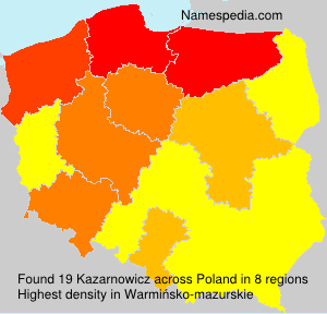 Surname Kazarnowicz in Poland Surname Kazarnowicz in Poland