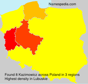 Surname Kazimowicz in Poland Surname Kazimowicz in Poland