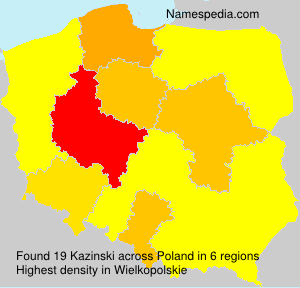 Surname Kazinski in Poland Surname Kazinski in Poland