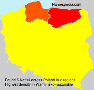 Surname Kaziul in Poland Surname Kaziul in Poland