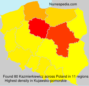 Surname Kazmierkiewicz in Poland Surname Kazmierkiewicz in Poland