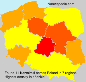 Surname Kazmirski in Poland Surname Kazmirski in Poland