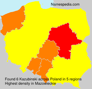 Surname Kazubinski in Poland Surname Kazubinski in Poland