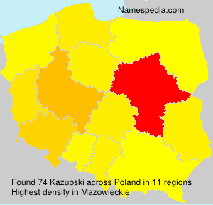 Surname Kazubski in Poland Surname Kazubski in Poland