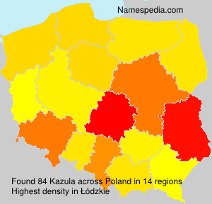 Surname Kazula in Poland Surname Kazula in Poland