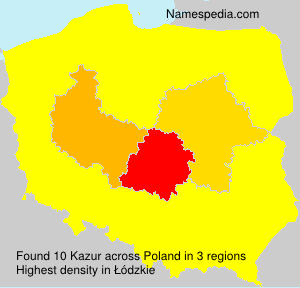 Surname Kazur in Poland Surname Kazur in Poland