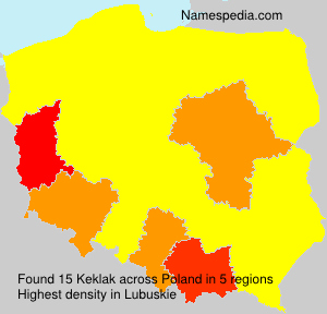 Surname Keklak in Poland Surname Keklak in Poland