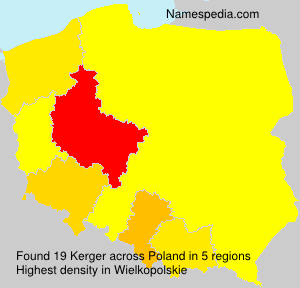 Surname Kerger in Poland Surname Kerger in Poland