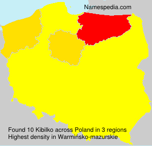 Surname Kibilko in Poland Surname Kibilko in Poland