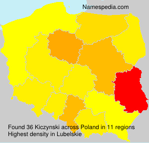 Surname Kiczynski in Poland Surname Kiczynski in Poland