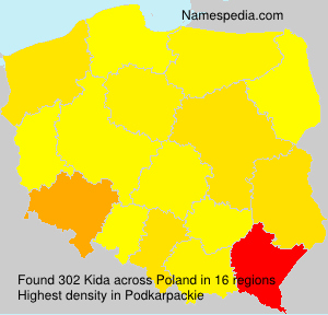 Surname Kida in Poland Surname Kida in Poland