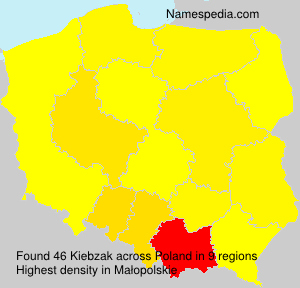 Surname Kiebzak in Poland Surname Kiebzak in Poland
