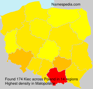 Surname Kiec in Poland Surname Kiec in Poland