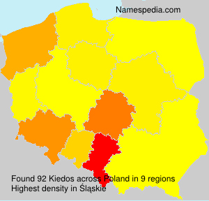 Surname Kiedos in Poland Surname Kiedos in Poland