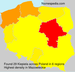 Surname Kiepiela in Poland Surname Kiepiela in Poland
