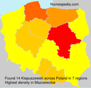 Surname Kiepuszewski in Poland Surname Kiepuszewski in Poland