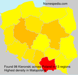 Surname Kieronski in Poland Surname Kieronski in Poland