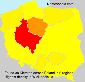 Surname Kierstan in Poland Surname Kierstan in Poland