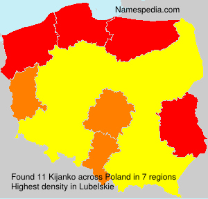 Surname Kijanko in Poland Surname Kijanko in Poland