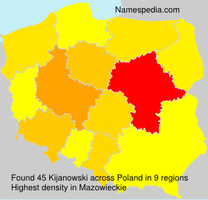 Surname Kijanowski in Poland Surname Kijanowski in Poland