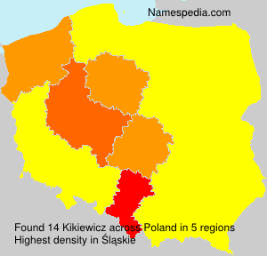 Surname Kikiewicz in Poland Surname Kikiewicz in Poland