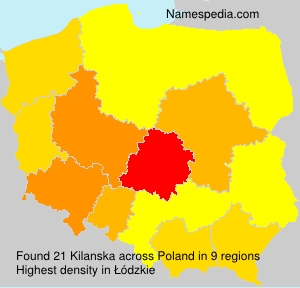 Surname Kilanska in Poland Surname Kilanska in Poland