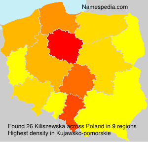 Surname Kiliszewska in Poland Surname Kiliszewska in Poland