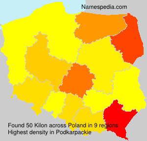 Surname Kilon in Poland Surname Kilon in Poland