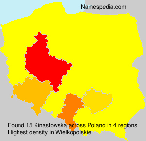 Surname Kinastowska in Poland Surname Kinastowska in Poland