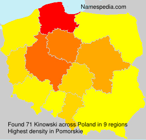 Surname Kinowski in Poland Surname Kinowski in Poland