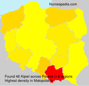 Surname Kipiel in Poland Surname Kipiel in Poland
