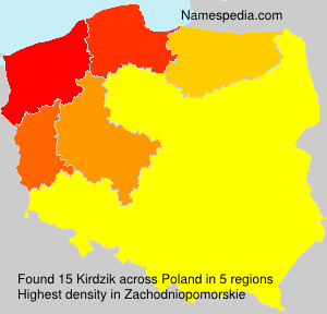 Surname Kirdzik in Poland Surname Kirdzik in Poland