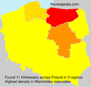 Surname Kirklewska in Poland