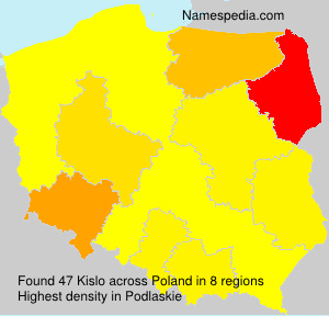 Surname Kislo in Poland Surname Kislo in Poland