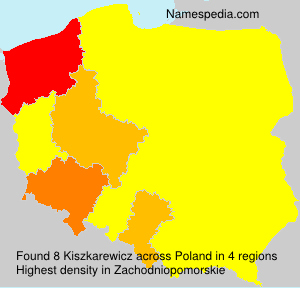 Surname Kiszkarewicz in Poland Surname Kiszkarewicz in Poland
